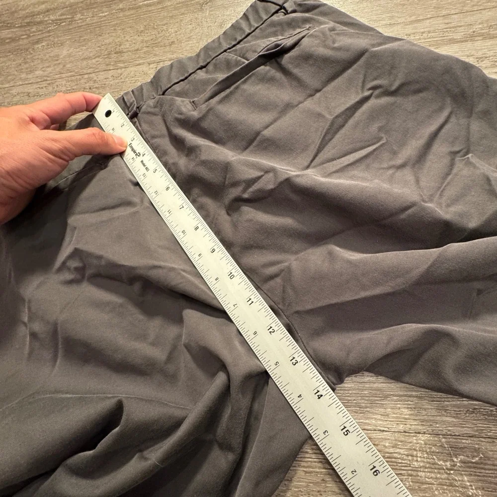 Banana Republic Pants Mens 34 Gray Cotton Blend Slim Fit Chino Work Casual 34x32